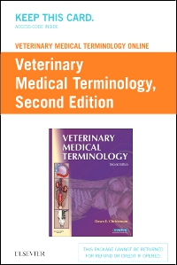 cover image - Veterinary Medical Terminology Online (Retail Access Card),1st Edition