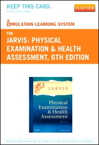 cover image - Simulation Learning System for Physical Examination and Health Assessment (User Guide and Access Code),6th Edition