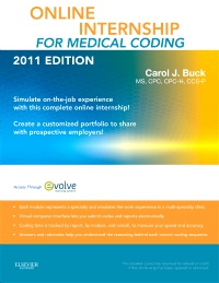 cover image - Online Internship for Medical Coding, 2011 Edition,1st Edition