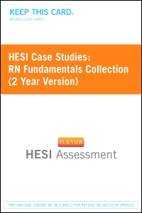 cover image - HESI Case Studies: RN Fundamentals Collection (2 Year Version),1st Edition