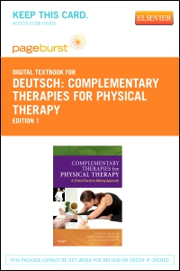 cover image - Complementary Therapies for Physical Therapy - Elsevier eBook on VitalSource (Retail Access Card),1st Edition