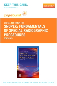 cover image - Fundamentals of Special Radiographic Procedures - Elsevier eBook on VitalSource (Retail Access Card),5th Edition