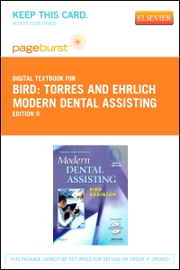 cover image - Torres and Ehrlich Modern Dental Assisting - Elsevier eBook on VitalSource (Retail Access Card),9th Edition
