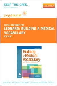 cover image - Building a Medical Vocabulary - Elsevier eBook on VitalSource (Retail Access Card),7th Edition