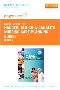 cover image - Ulrich & Canale's Nursing Care Planning Guides - Elsevier eBook on VitalSource (Retail Access Card),7th Edition