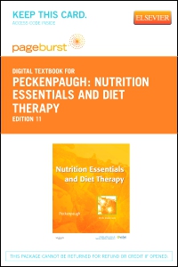 cover image - Nutrition Essentials and Diet Therapy - Elsevier eBook on VitalSource (Retail Access Card),11th Edition