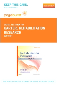 cover image - Rehabilitation Research - Elsevier eBook on VitalSource (Retail Access Card),4th Edition