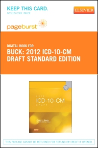 cover image - 2012 ICD-10-CM Draft Standard Edition - Elsevier eBook on VitalSource (Retail Access Card)