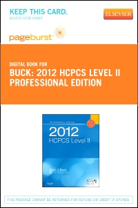 cover image - 2012 HCPCS Level II Professional Edition - Elsevier eBook on VitalSource (Retail Access Card),1st Edition