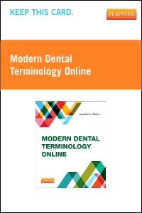 cover image - Modern Dental Terminology Online (Retail Access Card),1st Edition