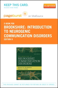 cover image - Introduction to Neurogenic Communication Disorders - Elsevier eBook on VitalSource (Retail Access Card),8th Edition