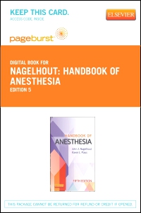 cover image - Handbook of Anesthesia - Elsevier eBook on VitalSource (Retail Access Card),5th Edition