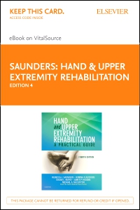 cover image - Hand and Upper Extremity Rehabilitation - Elsevier eBook on VitalSource (Retail Access Card),4th Edition