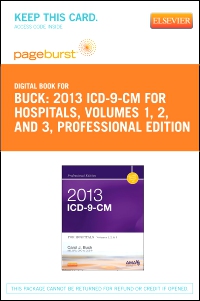 cover image - 2013 ICD-9-CM for Hospitals, Volumes 1, 2 and 3 Professional Edition - Elsevier eBook on VitalSource (Retail Access Card),1st Edition