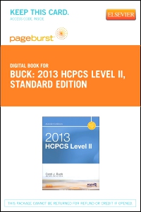 cover image - 2013 HCPCS Level II Standard Edition - Elsevier eBook on VitalSource (Retail Access Card),1st Edition