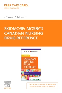 cover image - Mosby's Canadian Nursing Drug Reference - Elsevier eBook on VitalSource (Retail Access Card),1st Edition