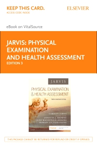 cover image - Physical Examination and Health Assessment - Elsevier eBook on VitalSource (Retail Access Card),3rd Edition