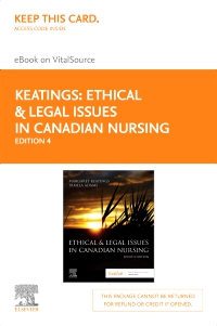 cover image - Ethical & Legal Issues in Canadian Elsevier eBook on VitalSource (Retail Access Card),4th Edition