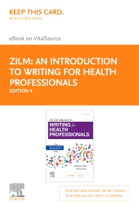 cover image - An Introduction to Writing for Health Professionals - Elsevier eBook on VitalSource (Retail Access Card),4th Edition