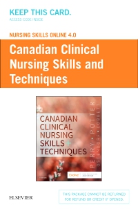 cover image - Nursing Skills Online 4.0 for Canadian Clinical Nursing Skills and Techniques (User Guide and Access Code),1st Edition