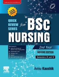 cover image - Quick Review Series for B.Sc. Nursing: 2nd Year,2nd Edition
